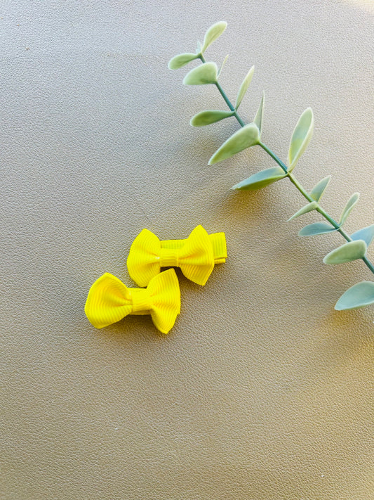 Mini bow yellow 4cm