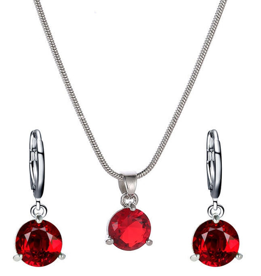 Silver set Red
